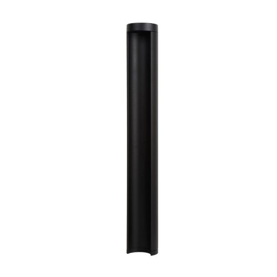 Paletto da giardino grande a cilindro moderno nero led 9w 3000k ip54