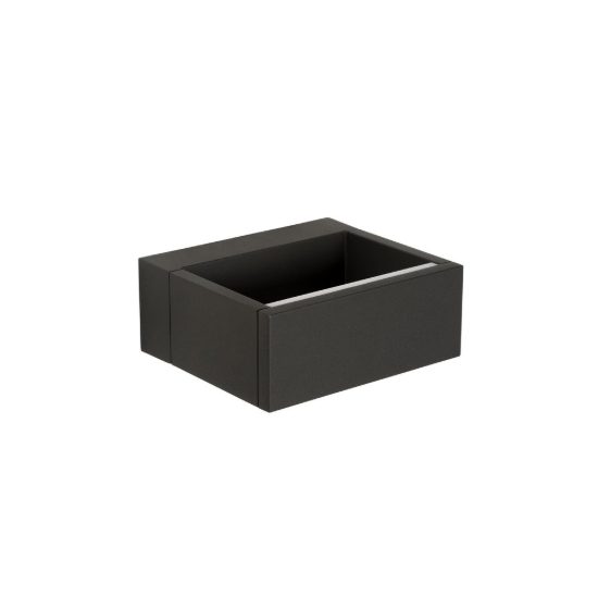 Applique da esterno rettangolare moderna antracite led 10w 3000k ip54