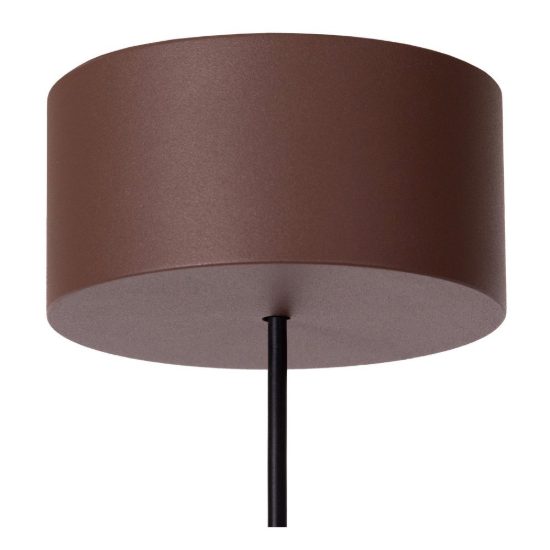 Lampada a sospensione da esterno a lanterna moderna marrone ruggine led 8w 2700k ip54