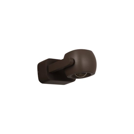 Applique da esterno moderna caffe led 8w 2700k ip54 orientabile