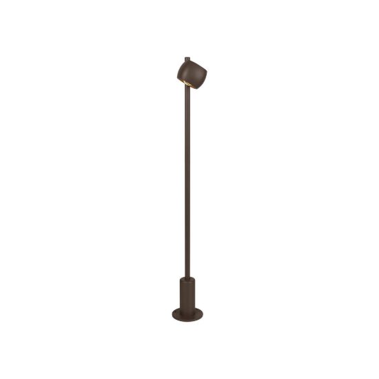 Paletto da giardino moderno caffe led 8w 2700k ip54