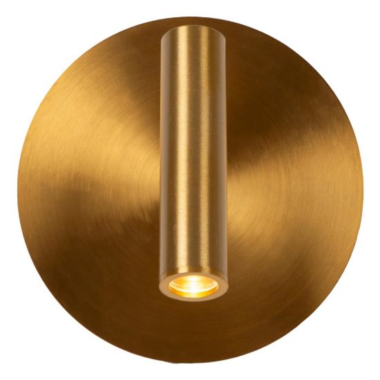 Applique per comodino camera da letto rotonda moderna oro led 2w 3000k ricaricabile