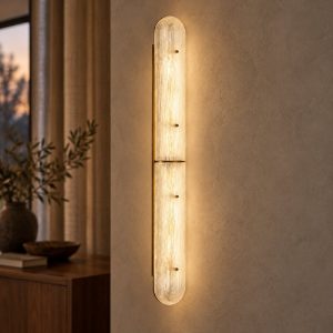 Applique da parete led 12w 3000k per soggiorno contemporanea ottone anticato