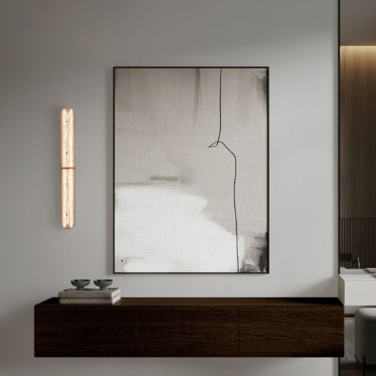 Applique da parete led 12w 3000k per soggiorno contemporanea ottone anticato