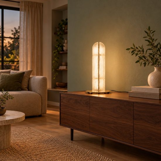 Lampada da tavolo led 9w 3000k per soggiorno contemporanea ottone anticato
