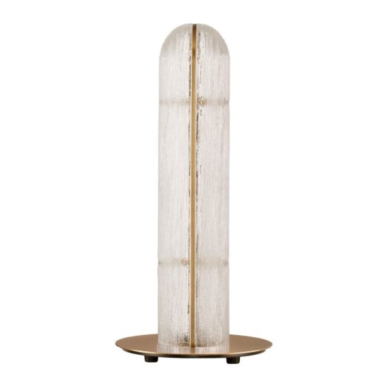 Lampada da tavolo led 9w 3000k per soggiorno contemporanea ottone anticato