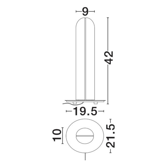 Lampada da tavolo led 9w 3000k per soggiorno contemporanea ottone anticato