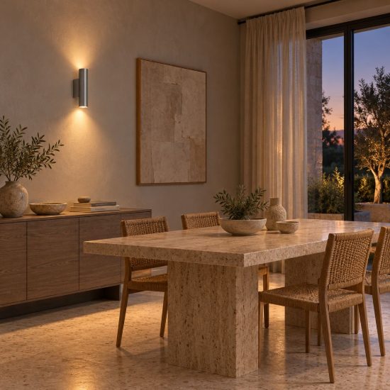 Applique 2 luci a cilindro per sala da pranzo moderna grigio ferro