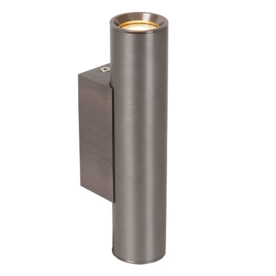 Applique 2 luci a cilindro per sala da pranzo moderna grigio ferro
