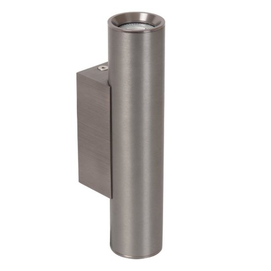 Applique 2 luci a cilindro per sala da pranzo moderna grigio ferro
