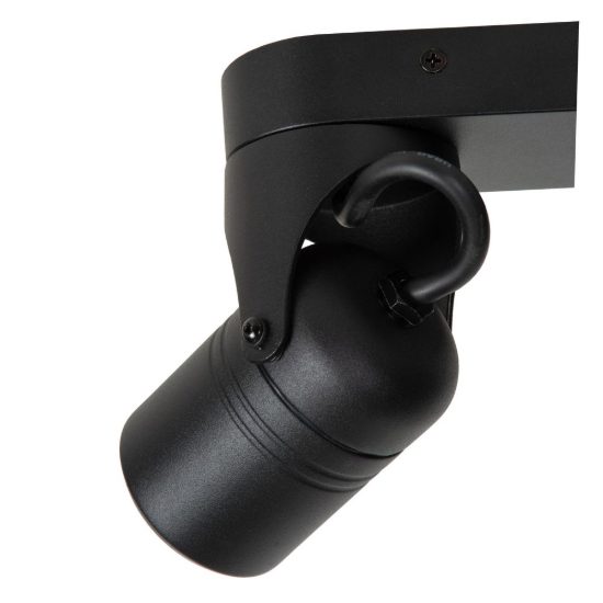 Plafoniera da esterno con 2 faretti orientabili moderna nero ip44