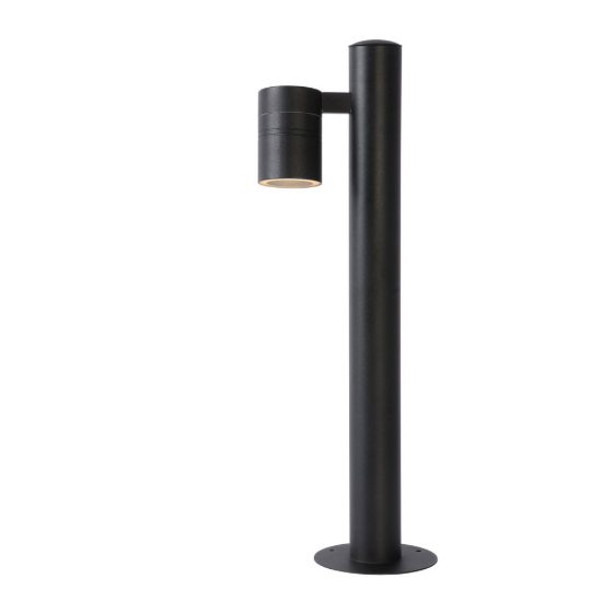 Paletto da giardino a cilindro moderno nero led 5w 2700k ip44