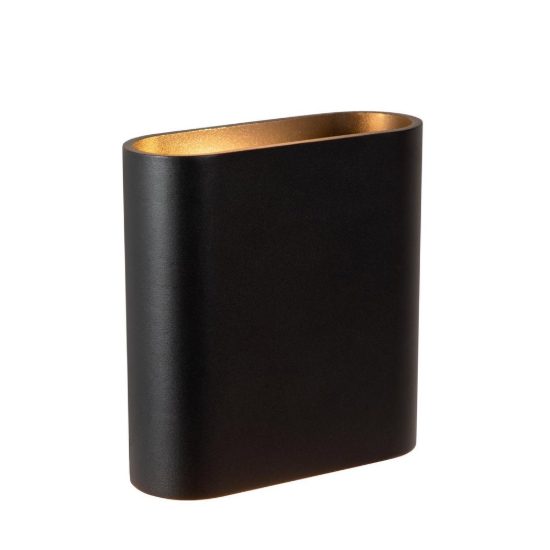 Applique da esterno ovale contemporanea nero led 10w 2700k ip65