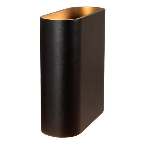 Applique da esterno ovale contemporanea nero led 10w 2700k ip65