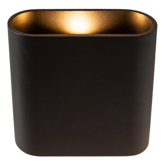 Applique da esterno ovale contemporanea nero led 10w 2700k ip65