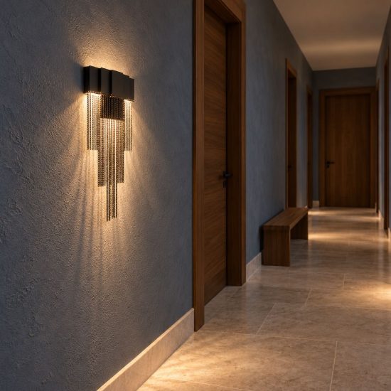 Applique da parete led 8w 3000k dimmerabile per soggiorno moderna nera opaca