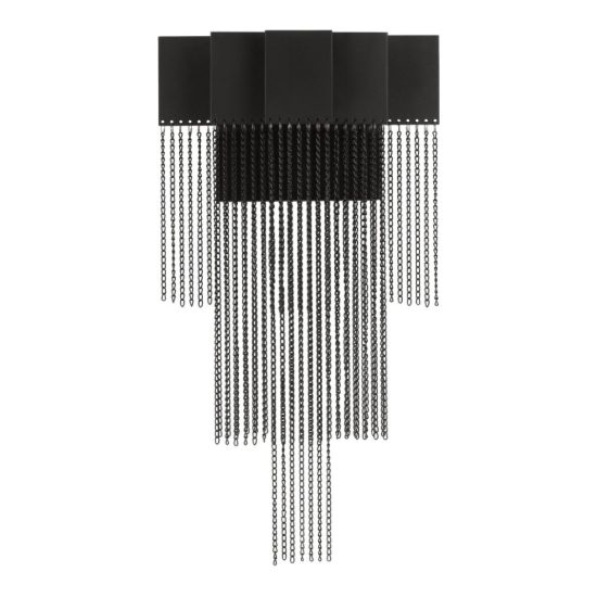 Applique da parete led 8w 3000k dimmerabile per soggiorno moderna nera opaca