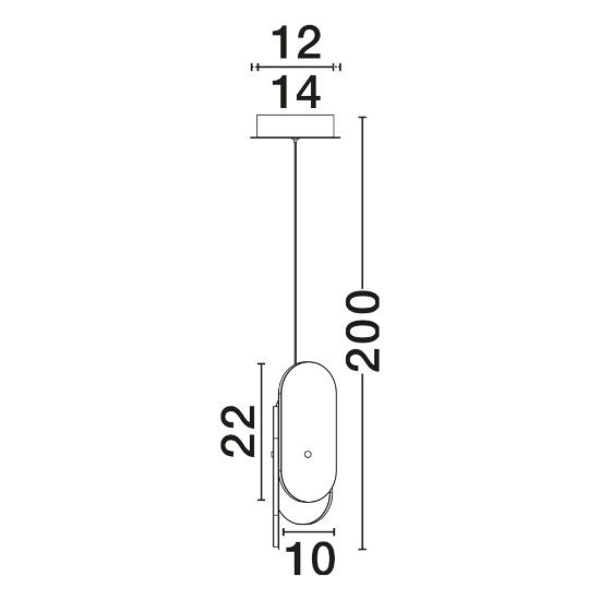 Lampada a sospensione led 9w 2700k dimmerabile per camera da letto contemporanea oro ottone