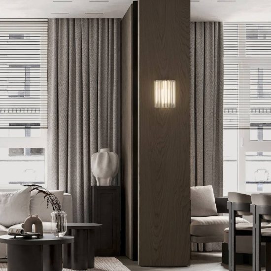 Applique da parete led 11w 3000k per soggiorno contemporanea ottone anticato