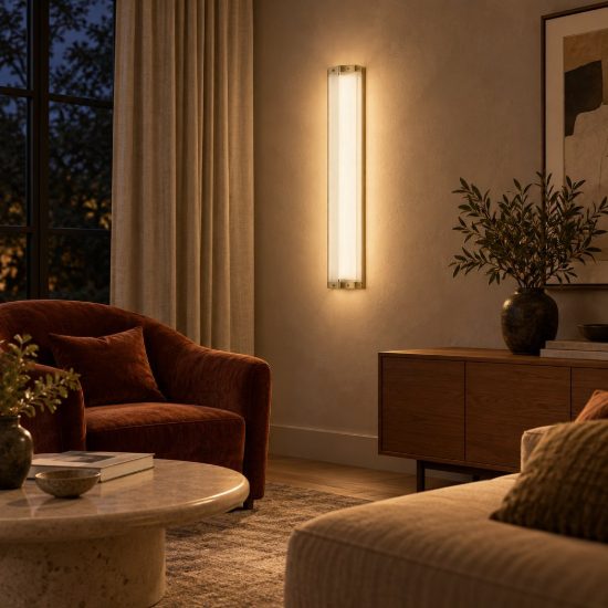 Applique da parete led 10w 3000k per soggiorno contemporanea ottone anticato