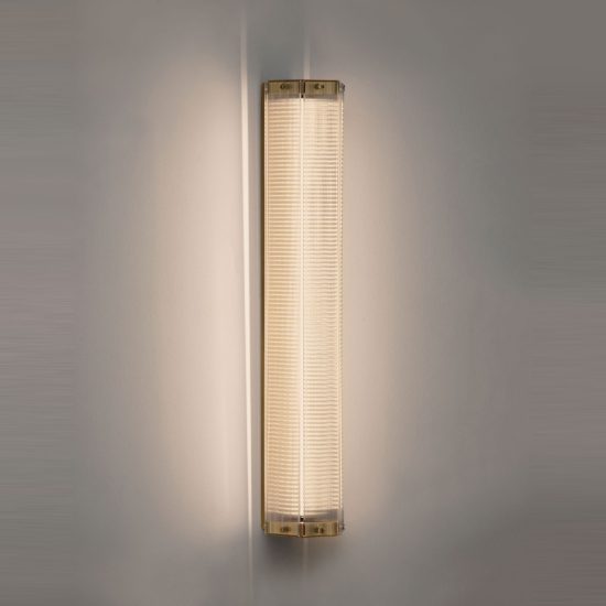 Applique da parete led 10w 3000k per soggiorno contemporanea ottone anticato