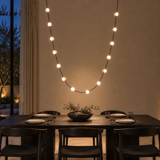 Lampadario a sospensione con pendenti led 46w 3000k dimmerabile per soggiorno nero e oro