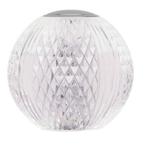 Abat-jour led 1,5w 3200k ricaricabile per comodino classico cromo