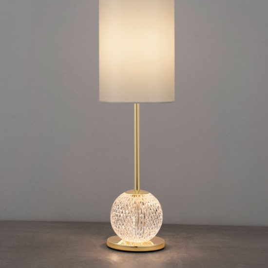 Lampada da tavolo led 13w 3200k per soggiorno classica oro