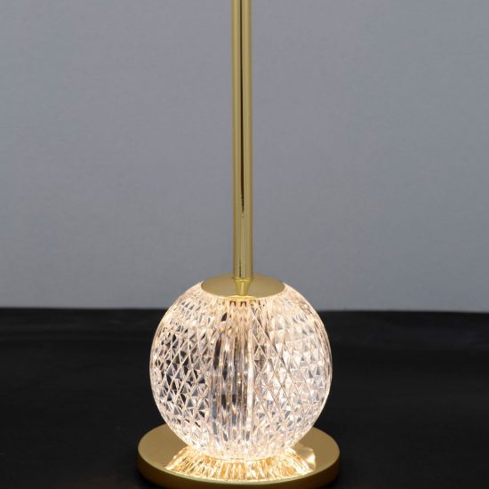 Lampada da tavolo led 13w 3200k per soggiorno classica oro