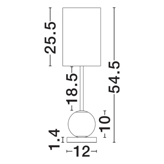 Lampada da tavolo led 13w 3200k per soggiorno classica oro