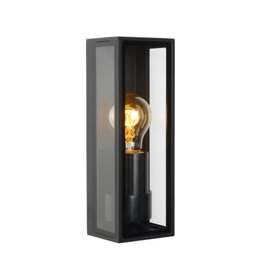 Applique da esterno a lanterna rettangolare moderna nero ip65