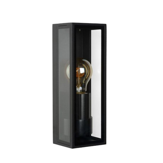 Applique da esterno a lanterna rettangolare moderna nero ip65