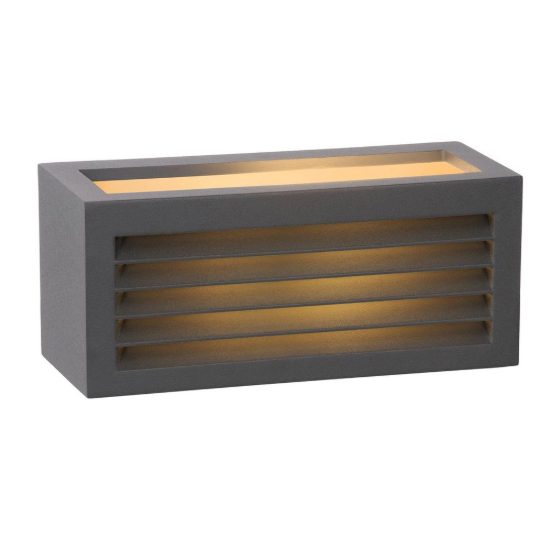 Applique da esterno rettangolare moderna antracite ip54