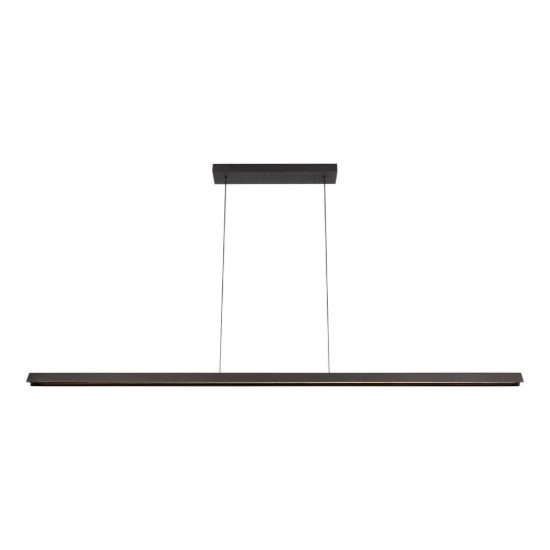 Lampadario a barra lineare per sala da pranzo moderno nero led 28w cct 2200k 3000k 4000k