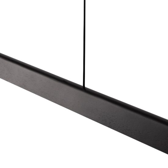 Lampadario a barra lineare per sala da pranzo moderno nero led 28w cct 2200k 3000k 4000k