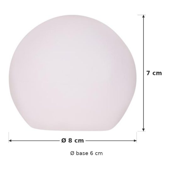 Sfera luminosa da esterno bianco led 1w cct 2700k 4500k 6500k con telecomando ip65 ricaricabile