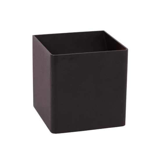 Applique da esterno a cubo ricaricabile nero led 6w 2700k ip54 con sensore di movimento