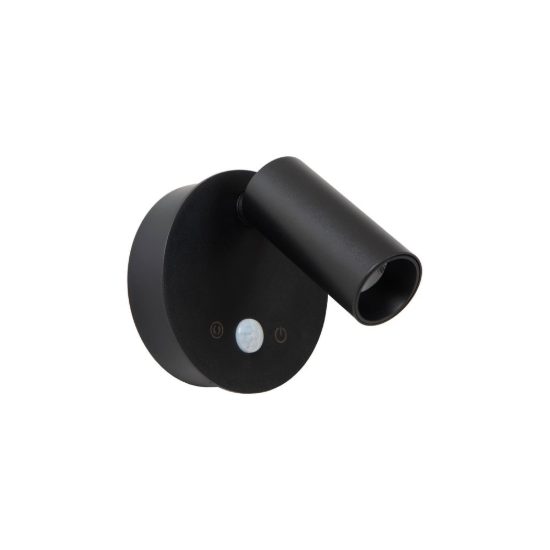 Faretto da comodino nero led 2w cct 2700k 4000k con sensore di movimento ricaricabile