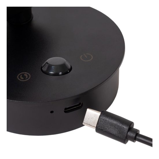 Faretto da comodino caffe nero led 2w cct 2700k 4000k con sensore di movimento ricaricabile