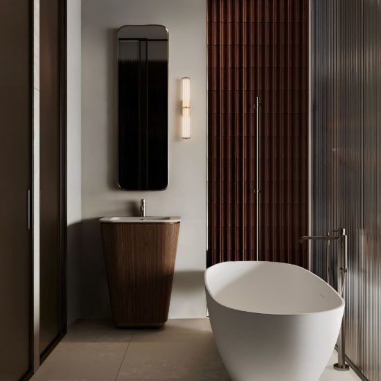 Applique da parete led 7w 2700k dimmerabile per soggiorno contemporanea trasparente e oro spazzolato