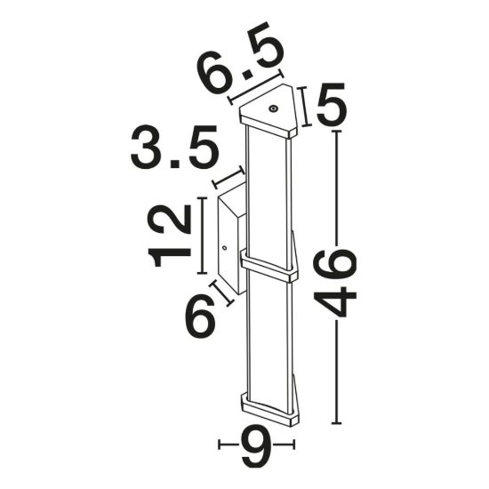 Applique da parete led 7w 2700k dimmerabile per soggiorno contemporanea trasparente e oro spazzolato