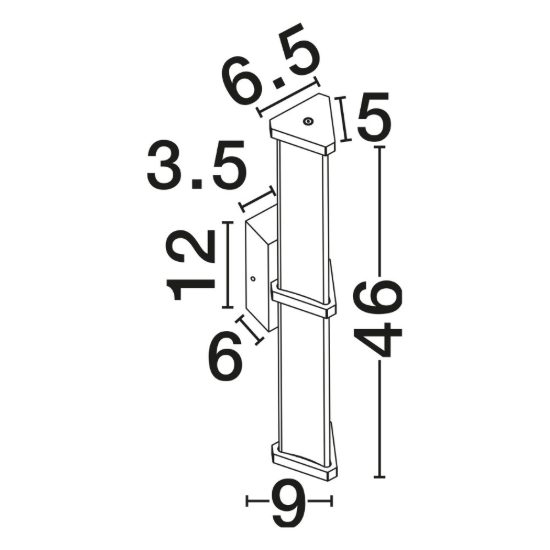 Applique da parete led 7w 2700k dimmerabile per soggiorno moderna trasparente e nichel satinato