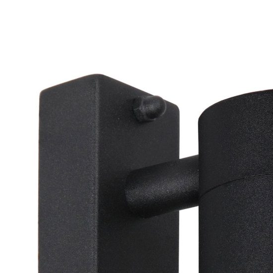 Applique da esterno a cilindro moderna nero led 5w 2700k ip44