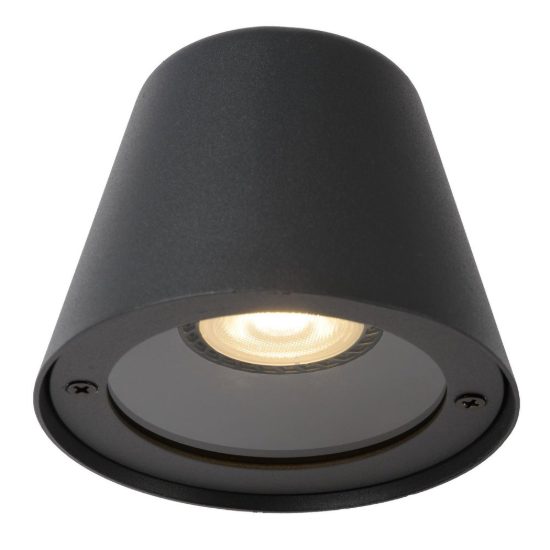 Applique da esterno conica moderna antracite led 5w 3000k ip44