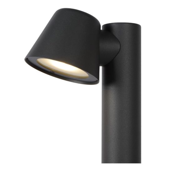 Paletto da giardino conico moderno antracite led 5w 3000k ip44