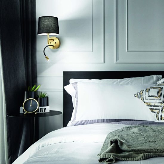 Ideal lux set up montatura per applique e27 19cm nichel senza paralume