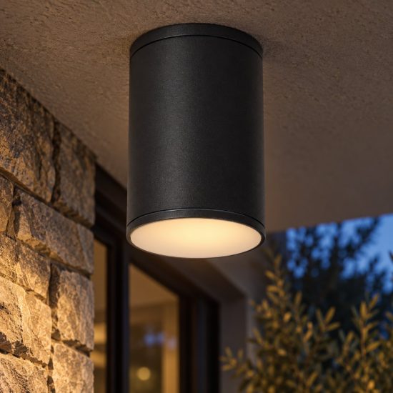 Faretto da soffitto per esterno moderno antracite ip54