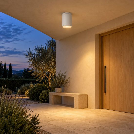 Faretto da soffitto per esterno moderno bianco ip54