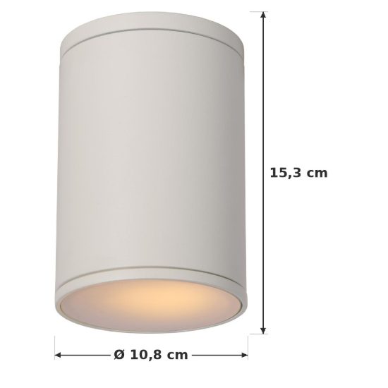 Faretto da soffitto per esterno moderno bianco ip54