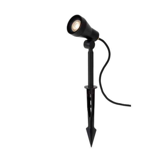 Faretto da giardino con picchetto moderno nero led 5w 3000k ip54